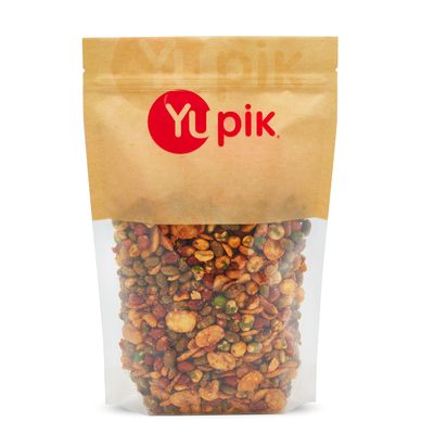 Yupik BBQ Protein Snack Mix, 2.2 lb (35.2 oz), A Blend of Edamame, Peanuts, Wasabi Peas & Roasted Broad Beans, Non-GMO, High in Fiber & Protein, Perfect for Snacking