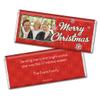 12ct Personalized Christmas Candy Chocolate Bar Party Favors with Photo (12 Pack) - No Assembly Required - Snowflakes Theme view 2
