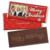 12ct Personalized Christmas Candy Happy Holidays Embossed Chocolate Bar Party Favors with Photo (12 Pack) - No Assembly Required - Snowflakes Theme view 1