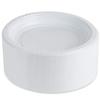 Blue Sky 7 Inch White Plastic Plates - [200 Count] Disposable Plastic Plates, Microwave Safe, Perfect for Birthday Parties, Weddings, Banquets, Picnics, and Everyday Use view 3