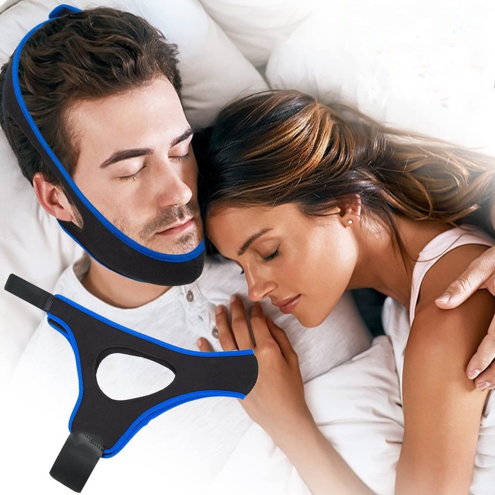 AMYMO Anti Snoring Adjustable Chin Strap/Sleep Aid Device/Snoring Solution/Stop Snoring for Men and Women Have A Best Night