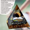 Orgone Pyramid - Positive Energy Source for Meditation, Stress Relief, Wealth Attraction | Crystal Pyramid Orgonite with Protection Crystals | Ideal Energy Generator & Stylish Room Decor view 2