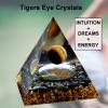 Orgone Pyramid - Positive Energy Source for Meditation, Stress Relief, Wealth Attraction | Crystal Pyramid Orgonite with Protection Crystals | Ideal Energy Generator & Stylish Room Decor view 4