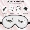 8 Pieces Sleep Mask Silk Eye Mask with Adjustable Strap Soft Blackout Blindfold Eye Cover for Women Men Full Night's Sleep, Travel, Nap, Meditation(Elegant Colors) view 3