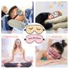 8 Pieces Sleep Mask Silk Eye Mask with Adjustable Strap Soft Blackout Blindfold Eye Cover for Women Men Full Night's Sleep, Travel, Nap, Meditation(Elegant Colors) view 4