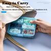 AKOAK 1 Pack Pill Organizer, Small Pill Case with 6 Compartments, Portable Pill Box, Compact Travel Medicine Organizer for Vitamin, Cod Liver Oil, Supplement view 4
