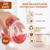 200 PACK 9 oz Clear Plastic Cups with Flat Lids view 4