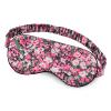 OLESILK 100% Natural Mulberry Silk Sleep Eye Mask Block Out Light, Fashion Printed Eye Mask Blindfold for Women Men Full Night Sleeping, Chic Eye Cover Eyeshade, Pattern 3 view 1