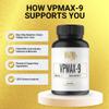 Golden After 50 VpMax-9 - Sight Care and Antioxidant Supplement with Eye Vitamins, Lutein, Lycopene and Bilberry Extract - 3 Bottles view 3