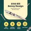Empire Rolling Benny Lite King Size Rolling Papers  480 Count Bulk Box (24 Wallets with Filter Tips)  111mm Ultra-Thin 13gsm Natural Paper, 100 Bill Design, Smooth Slow Burn view 4