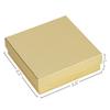 Cardboard Jewelry Boxes 10 Pack - 3.5"x3.5"x1" Bulk Cotton Filled Small Gift Boxes with Lids for Jewelry Packaging (Gold Linen) view 2