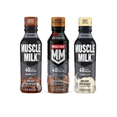 Muscle Milk Protein Shakes Series Protein Shake, Multi Flavor Variety Pack, 40g Protein, 14 Fl Oz (3 Flavor Variety, Pack of 12)