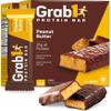 Grab1 Peanut Butter Protein Bars | 15 Grams Protein (2 Pack - 10 Bars) Controls Hunger | Certified Kosher | Low Calorie | Perfect for Snacking | Nutritious Meal Replacement view 1