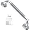 12 Inch Anti Slip Shower Grab Bar, YuanDe Chrome Finish Stainless Steel Bath Grab Bar, Knurled Bathroom Safety Rail, Shower Handrail Support, Handicap Elderly Injury Senior Balance Assist Handles view 1