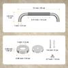 12 Inch Anti Slip Shower Grab Bar, YuanDe Chrome Finish Stainless Steel Bath Grab Bar, Knurled Bathroom Safety Rail, Shower Handrail Support, Handicap Elderly Injury Senior Balance Assist Handles view 2