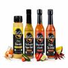 Fresco Sauce - Fabulous Hot Sauce Gift Box 4 Pack - Chi Banero Mustard - Fire Roasted Pepper Blend - Garlic Citrus Fresno - Chile De Arbol view 1