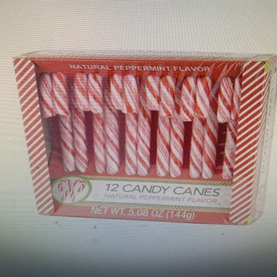 MK'S Candy Cane Peppermint Flavored | 12 Pieces in Each Box - Net 5.08 Oz Pack of 3 - 36 Total Count | Individually Wrapped (Peppermint)