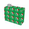 MyPupSocks Custom Merry Christmas Santa Hat Green Birthday Gift Wrapping Paper Sets Happy Birthday Wrapping Paper for Kids Girls Women Adults Boys Men 2 Rolls 58"x 23" view 1