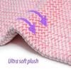 GOQOTOMO Fast-Heating Electric Heating Pad for Back/Waist/Abdomen/Shoulder/Neck Pain and Cramps Relief - 12 Heat Levels, 8 Timers with Countdown, Stay on, Machine Washable-PW01(Pink) view 2