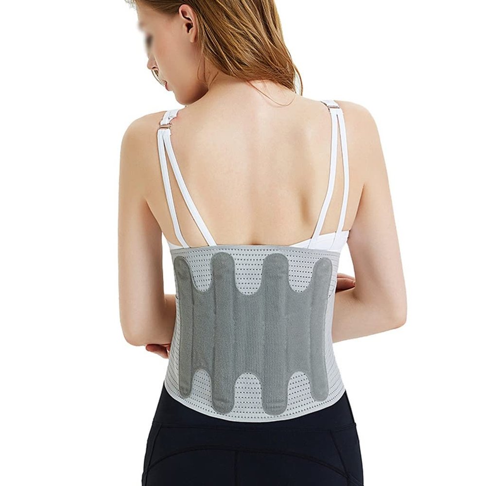 ZFF Back Brace for Lower Back Pain Relief with Support Bar Extra-Wide Back Support Belt Adjustable Lumbar Support Belt for Sciatica Scoliosis Or Herniated Disc for Men Women
