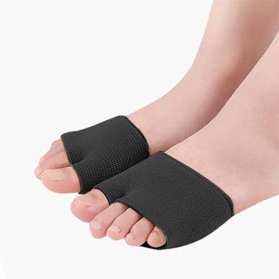 SEIWEI 1PCS Black Ball of Foot Gel Pads Cushions Forefoot Metatarsal Forefoot Blisters Metatarsalgia Pain Relief Foot Health Care Tight Fitting Feet for Women Men-S