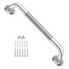 16 Inch Anti Slip Shower Grab Bar, YuanDe Chrome Finish Stainless Steel Bath Grab Bar, Knurled Bathroom Safety Rail, Shower Handrail Support, Handicap Elderly Injury Senior Balance Assist Handles view 1