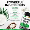 Greenford Eczema Treatment & Support for Natural Relief - Made in USA - Skin Vitamins & Herbals for Eczema, Acne, Psoriasis, Rosacea Treatment with Zinc, Niacinamide & Probiotics - 60 caps view 4