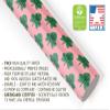 Green Ivy Leaf Wrapping Paper Premium Pink Gift Wrap Party Decoration (12 foot x 30 inch roll) view 4