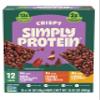 Simply Protein - Crispy Vegan Protein Bars Variety Pack, 3 Flavors - Plant Based, Protein Snacks - 13g Protein, 2g Sugar, 7g Fiber - Gluten Free, Non GMO, Kosher - 12 Bars view 1