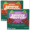 Simply Protein - Crispy Bars Variety Pack, Peanut Butter + Dark Chocolate Almond - Plant Based Protein Bars - 13g Protein, 2g Sugar, 7g Fiber - Vegan, Gluten Free, Non GMO - 16 Bars, 2 Boxes view 1