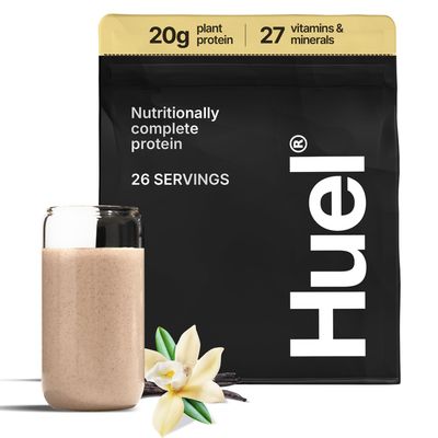 Huel Vegan Protein Powder | Vanilla | Complete Nutrition | 20g Protein Powder | 100% Plant-Based | 27 Vitamins & Minerals, Gluten Free, Non-GMO, Lactose Free | 26 Servings