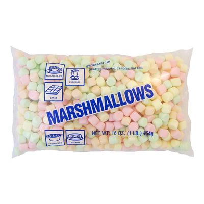 Clown Global Brands Miniature Flavored Marshmallows | 12 Count | 1 lb Packages | Fat Free, Gluten Free, Cholesterol Free | Perfect for Snacking
