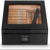 HongLianRiven Cigar Box Humidor Portable Cedar Cigar Case Wood Travel Cigar Humidor Set with Humidifier Hygrometer view 3