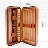 HongLianRiven Cigar Box Humidor Cigar Humidor Cigar Box Travel Leather Humidor Removable Tray (Color : Black) view 4