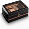 HongLianRiven Cigar Box Humidor Cigar Box Cigar Humidor for Approx, with Hygrometer and Humidifier Wooden Cigar Box view 1