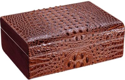 HongLianRiven Cigar Box Humidor Cigar Humidor Case Grain Portable Travel Outdoor Humidor Case Cigar Holder Storage Box (Color : A)