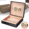 HongLianRiven Cigar Box Humidor Cedar Wood Lined Cigar Storage Case Box with Humidor Humidifier Hygrometer Cigar Moisturizing Device view 2