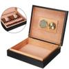 HongLianRiven Cigar Box Humidor Cedar Wood Lined Cigar Storage Case Box with Humidor Humidifier Hygrometer Cigar Moisturizing Device view 3