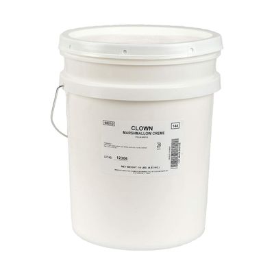 Clown Global Brands Marshmallow Crme Topping | 1/5 Gallon (15lb) Pail | Great as Spread or Filling | Perfect on Icecream Floats | Gluten Free