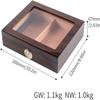 HongLianRiven Cigar Box Humidor Portable Transparent Window Cedar Cigar Case Wood Travel Cigar Humidor Set with Humidifier Hygrometer view 2