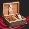 HongLianRiven Cigar Box Humidor Cigar Humidor Holds Technology Cedar Lining Humidor Cigar Humidors Mellow Cedar Double Moisturizing view 3