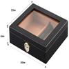 HongLianRiven Cigar Box Humidor Cedar Wood Cigar Travel Humidor Box Portable Cigar Case Humidifier Hygrometer Cigar Humidor Box for Cigars view 2