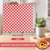 DOERDO 100pcs Deli Sandwich Wrap Paper, Grease Resistant Food Wrapping Papers Basket Liners for Plastic Food Basket, Wrapping Bread and Sandwiches, Red, 11''x10'' view 2