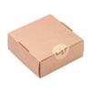 Airssory 30pcs 3x3 Inch(7.5x7.5cm) Paper Candy Boxes with Heart Window Bakery Box Gift Box Square for Singlepack Dessert Small Giftbox Packing view 2