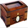 HongLianRiven Cigar Box Humidor Cigar Humidor Wooden Double Moisturizing Cigar Box with Humidifier and Hygrometer Two-Layer Humidor view 1