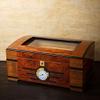 HongLianRiven Cigar Box Humidor Cigar Humidor Wooden Double Moisturizing Cigar Box with Humidifier and Hygrometer Two-Layer Humidor view 3