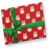 Cute LIttle Butt Corgi Christmas Wrapping Paper Premium Gift Wrap (6 foot x 30 inch roll) view 3