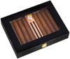 HongLianRiven Cigar Box Humidor Cigar Humidor,Cedar Cigar Desktop Box with Humidifier and Hygrometer view 1