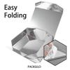 PACKGILO 5 Silver Large Gift Boxes with Lid 13x9x4 Inches, Bridesmaid Proposal Boxes, Hard Collapsible Gift Box with Magnetic Closure, Groomsman Box Reusable Gift Boxes for Clothes (Glossy Silver) view 3
