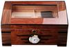 HongLianRiven Cigar Box Humidor Glass Hygrometer and Rectangular Humidifier Desktop Cigar Humidor Glass Top Cigar Storage Box view 4
